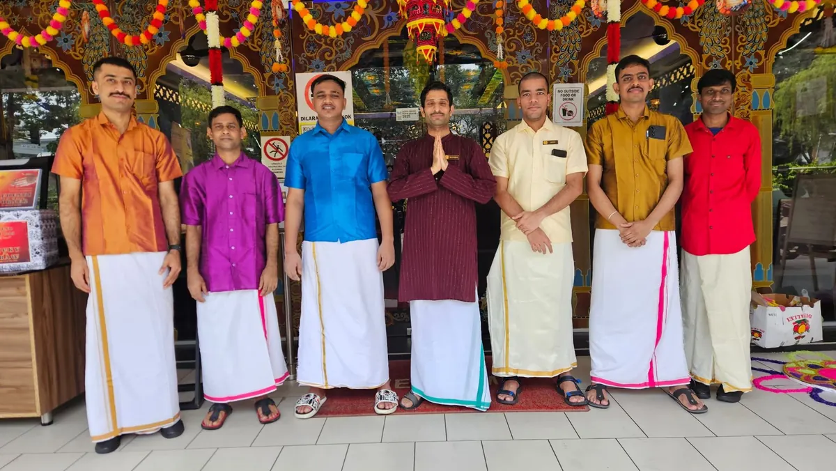 Our team in traditional attire