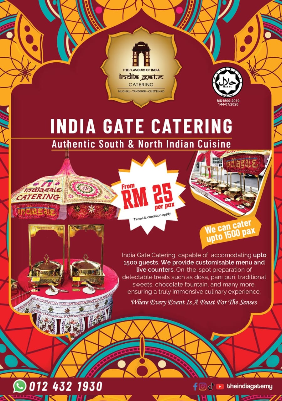 India Gate catering brochure page 1